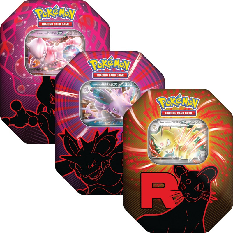 Pokemon Trading Card Team Rocket Tin - TGC-PKM