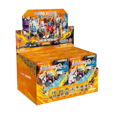 Transformers Blokees Shining Version 04 Spark Of Deception Action Figures - Box Of 6