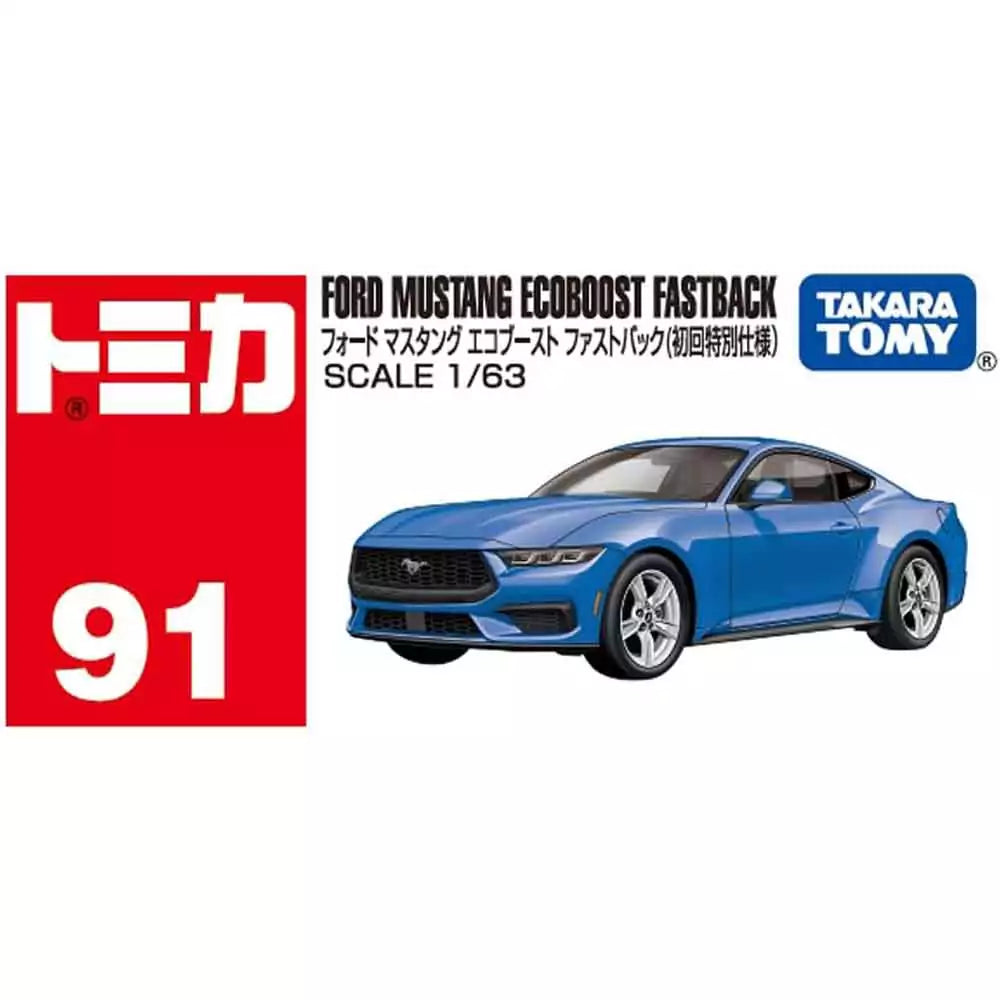 Tomica No.91 Ford Mustang EcoBoost Fastback First Special Edition