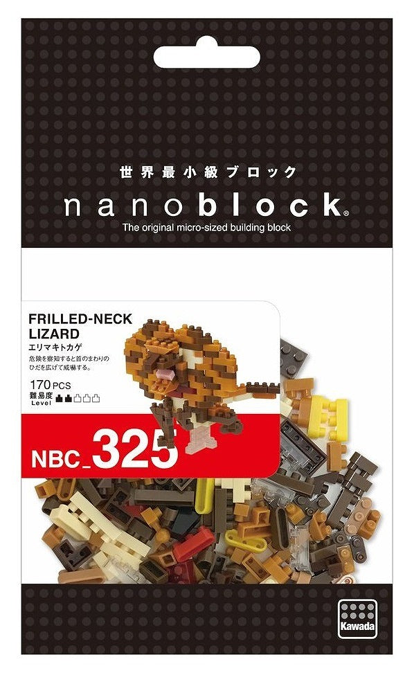 Nanoblock Frilled-Neck Lizard NBC-325 Building Kit
