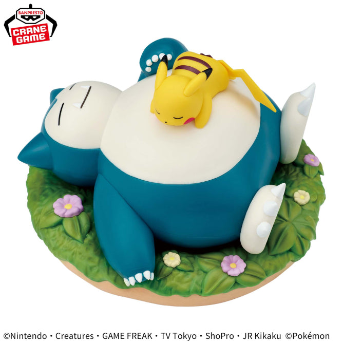 Banpresto - Pokémon - Pikachu & Snorlax Relaxing Time Figure