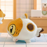 Shark Cat Cub Series Shark Kitty Plush - Three Flowers 20cm