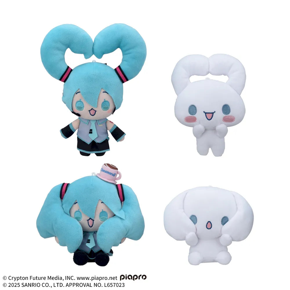 Hatsune Miku x Cinnamoroll Mini Plush Toy Vol.6 - Cinnamoroll Heart & Cinnamoroll Fluffy (7 inches)