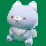 Rilakkuma Chairoikoguma's Friend Sitting Plush Looking Up Version - Rilakkuma, Korilakkuma, Chairoikoguma and Blue Wolf (6 Inches)