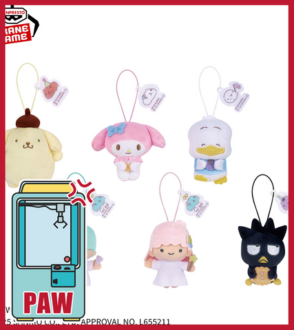 🕹️Paw Game - Capybara-san x Sanrio Characters Plush Mascot Vol.1