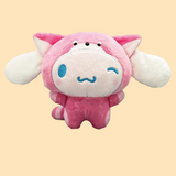 Sanrio Cinnamoroll Lesser Panda Costume Plush - Pink, Brown and Purple (9.4 Inches)