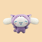 Sanrio Cinnamoroll Lesser Panda Costume Plush - Pink, Brown and Purple (9.4 Inches)