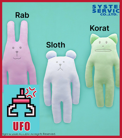 🕹️Paw Game - UFO Catcher: Craftholic Trio Rab Sloth and Korat Lazy Plush BIG (3 Designs)