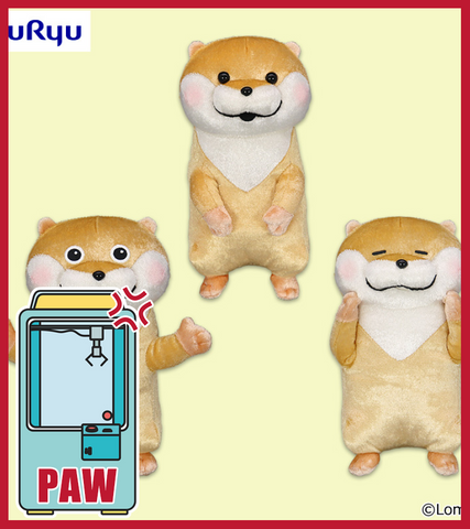 🕹️Paw Game - Cute Lying Otter Glittering Plush (3 Designs)