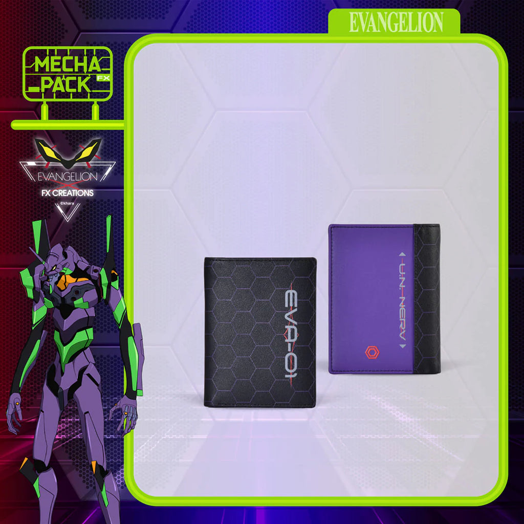 Neon Genesis Evangelion EVA-01 Leather Bi-Fold Wallet