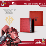 Mobile Suit Gundam MS-06S Char's Zaku II Leather Bi-fold Wallet