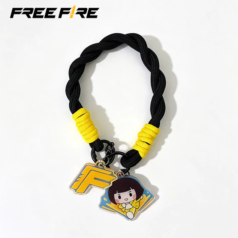 Free Fire Kelly wristband keychain featuring a game-themed Kelly design, suitable for attaching to keys, bags, backpacks, or other accessories