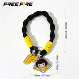 Free Fire Kelly wristband keychain featuring a game-themed Kelly design, suitable for attaching to keys, bags, backpacks, or other accessories