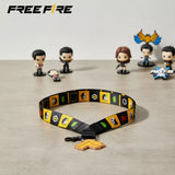 Free Fire gaming-themed lanyard for holding ID cards, keys, and badges