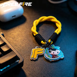 Free Fire Hayato wristband keychain featuring a character-themed design, suitable for attaching to keys, bags, backpacks, or other accessories.