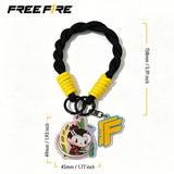 Free Fire Hayato wristband keychain featuring a character-themed design, suitable for attaching to keys, bags, backpacks, or other accessories.