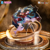 Hatsune Miku acrylic stand featuring the virtual idol with turquoise twin-tailed hair and a colorful character design.