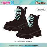 Moeyu Hatsune Miku Millennium Ice Candy short winter boots with detachable furry trim, featuring a cozy and stylish design for autumn and winter wear.