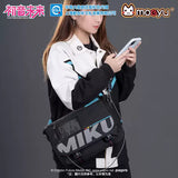 Moeyu Hatsune Miku large-capacity commuter ita shoulder and crossbody bag with a multifunctional anime-inspired design.
