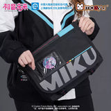 Moeyu Hatsune Miku large-capacity commuter ita shoulder and crossbody bag with a multifunctional anime-inspired design.
