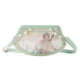 Hatsune Miku Moeyu Ink Wash Painting Series tote bag featuring artistic ink wash-inspired design with handheld, shoulder, and crossbody carrying options.