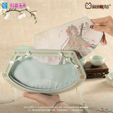 Hatsune Miku Moeyu Ink Wash Painting Series tote bag featuring artistic ink wash-inspired design with handheld, shoulder, and crossbody carrying options.