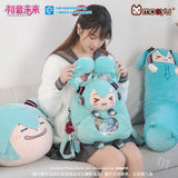 Hatsune Miku Squinting Eyes Series Ita Backpack by Moeyu featuring the cute Hatsune Miku character design and soft plush-inspired appearance.