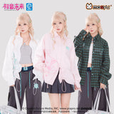 Moeyu Hatsune Miku Millennium Ice Candy loose-fit long-sleeve shirt jacket for casual everyday wear.