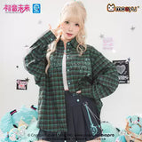 Moeyu Hatsune Miku Millennium Ice Candy loose-fit long-sleeve shirt jacket for casual everyday wear.