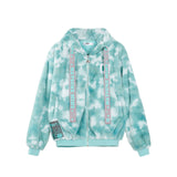 Moeyu Hatsune Miku Millennium Ice Candy rabbit ear plush jacket with a warm hooded design and loose fit, perfect for autumn and winter wear.