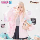 Hatsune Miku Millennium Ice Candy long-sleeve shirt jacket with a loose, casual design, perfect for everyday wear and layering.