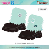 Moeyu Hatsune Miku Millennium Ice Candy short winter boots with detachable furry trim, featuring a cozy and stylish design for autumn and winter wear.