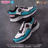 Moeyu Hatsune Miku Neon Electronic Music Series casual sport shoes featuring a breathable mesh design, lightweight construction, and futuristic Miku-inspired details.