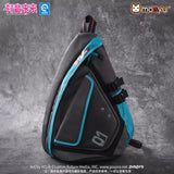 Moeyu Hatsune Miku Neon Electronic Music techwear bow crossbody bag with a futuristic design, suitable for casual daily use and commuting.