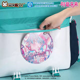 Hatsune Miku Rhythm Commuter Shoulder Crossbody Bag featuring a Vocaloid-inspired design, perfect for everyday use, commuting, and anime fans.