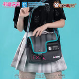 Hatsune Miku Functional Syllable Shoulder Bag front view featuring a detailed Hatsune Miku design, compact crossbody style, and adjustable shoulder strap