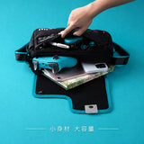 Hatsune Miku Functional Syllable Shoulder Bag front view featuring a detailed Hatsune Miku design, compact crossbody style, and adjustable shoulder strap