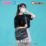 Hatsune Miku Functional Syllable Shoulder Bag front view featuring a detailed Hatsune Miku design, compact crossbody style, and adjustable shoulder strap