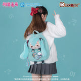 Hatsune Miku Squinting Eyes Series Ita Backpack by Moeyu featuring the cute Hatsune Miku character design and soft plush-inspired appearance.