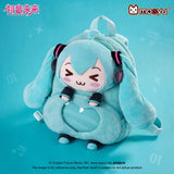Hatsune Miku Squinting Eyes Series Ita Backpack by Moeyu featuring the cute Hatsune Miku character design and soft plush-inspired appearance.