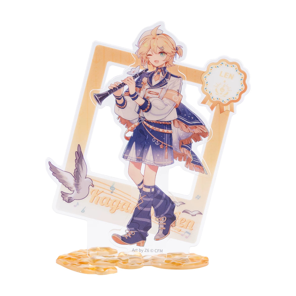 Hatsune Miku Tide Song Series acrylic stand featuring Kagamine Len in a beautiful illustrated design.