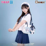 Moeyu Hatsune Miku Tidal Song Series large capacity ita bag featuring a Miku-inspired anime design, suitable as a shoulder or crossbody bag.