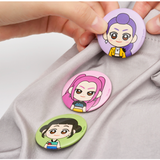 Netflix KPop Demon Hunters Character Pin Button Badges