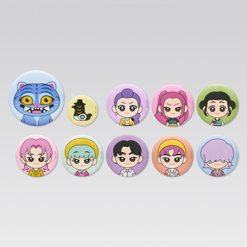 Netflix KPop Demon Hunters Character Pin Button Badges