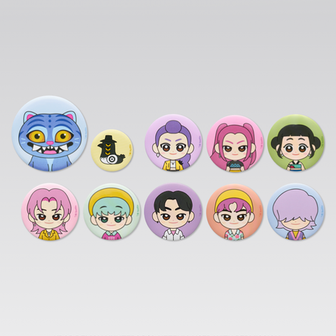 Netflix KPop Demon Hunters Character Pin Button Badges