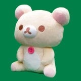 Rilakkuma Chairoikoguma's Friend Sitting Plush Looking Up Version - Rilakkuma, Korilakkuma, Chairoikoguma and Blue Wolf (6 Inches)