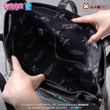 Hatsune Miku Moeyu Rock Future large capacity tote bag with shoulder and crossbody carrying options, featuring a Vocaloid-inspired anime design.