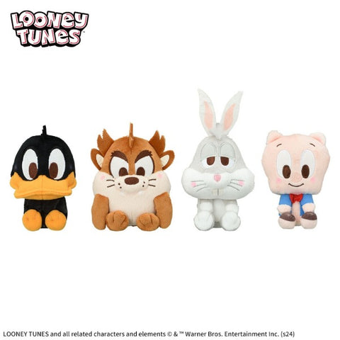 Looney Tunes Small Plush - Bugs Bunny, Daffy Duck, Taz and Porky Pig (4 Inches)