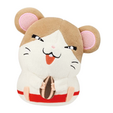 Hamtaro Taking A Break Plushie - Hamtaro, Maido-kun and Megane-kun (4.5 Inches)