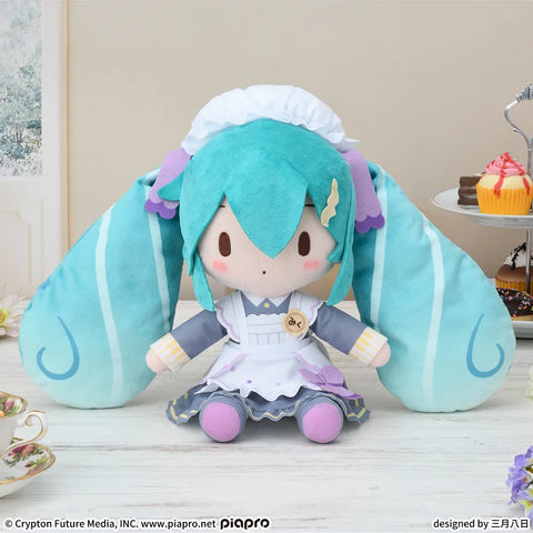 Hatsune Miku Series Fuwapuchi Igurumi Hatsune Miku Plush - Classical Maid Ver. - 10 Inches